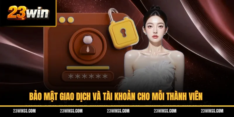 Bảo mật giao dịch và tài khoản cho mỗi thành viên