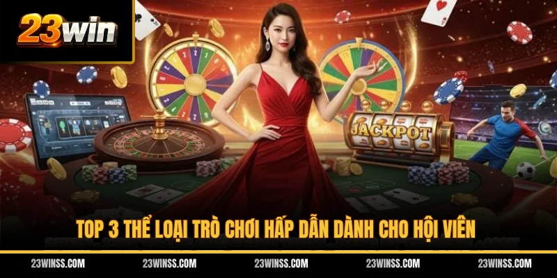 Top 3 thể loại trò chơi hấp dẫn dành cho hội viên